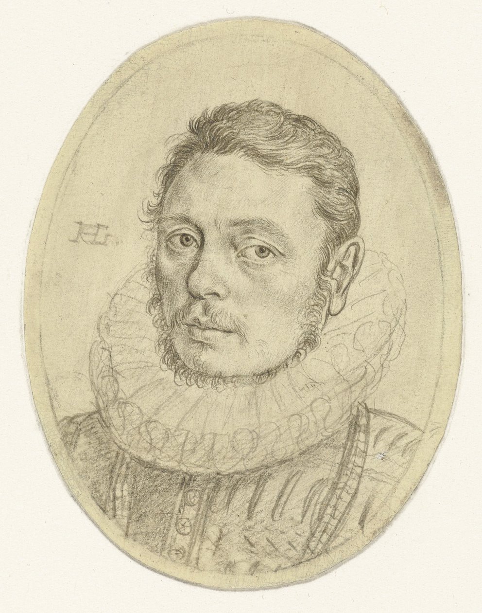Portrait of Pieter Dircksz. Hasselaer (?) by Hendrick Goltzius