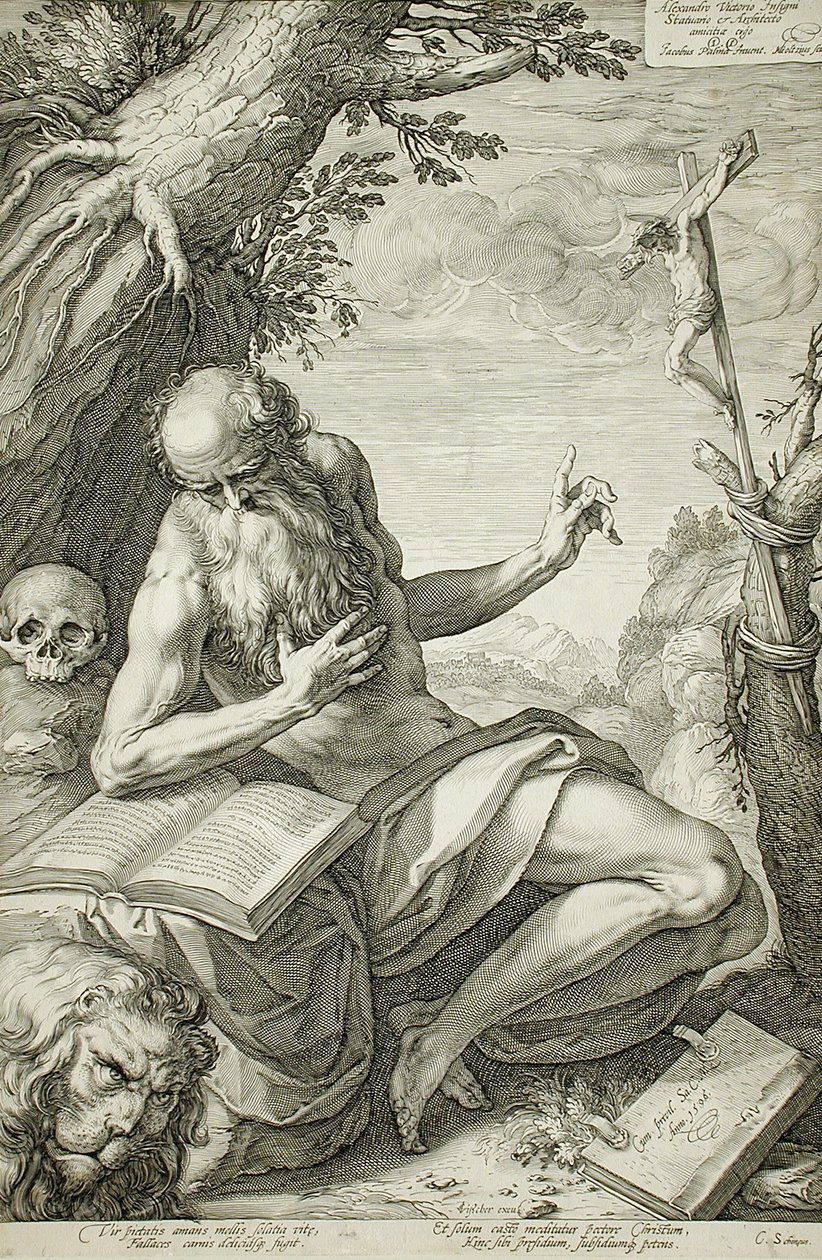 Saint Jerome by Hendrick Goltzius
