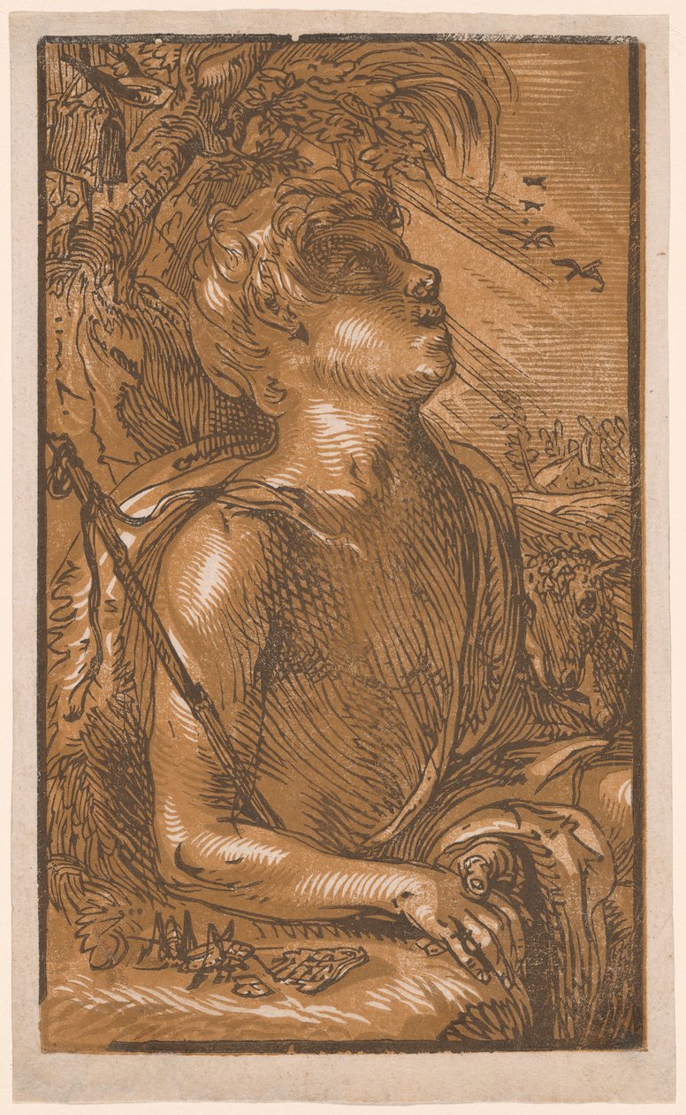 Saint John the Baptist by Hendrick Goltzius