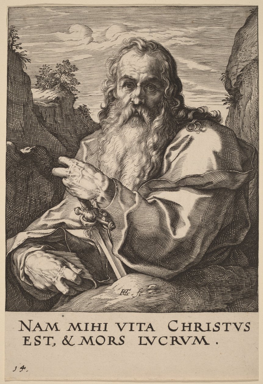Saint Paul by Hendrick Goltzius