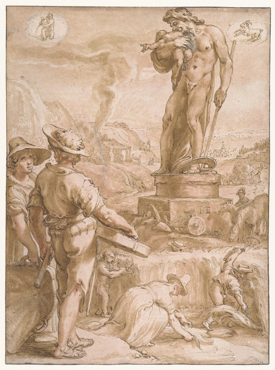 Saturn (Seven Planets) by Hendrick Goltzius