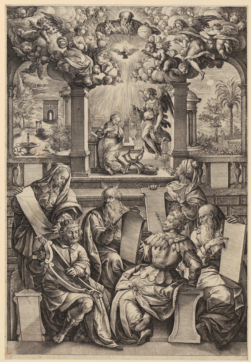 Six Prophets of the Annunciation by Hendrick Goltzius