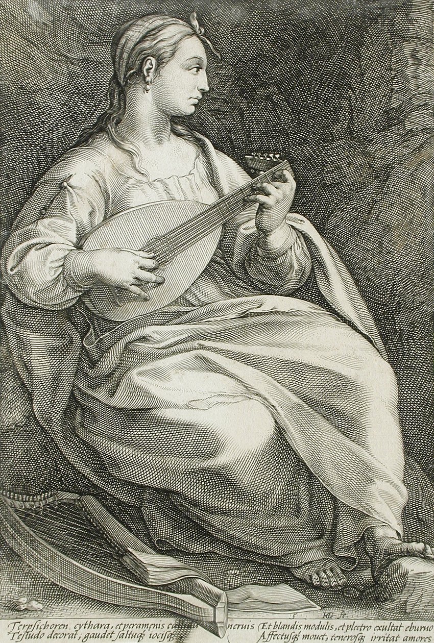 Terpsichore by Hendrick Goltzius