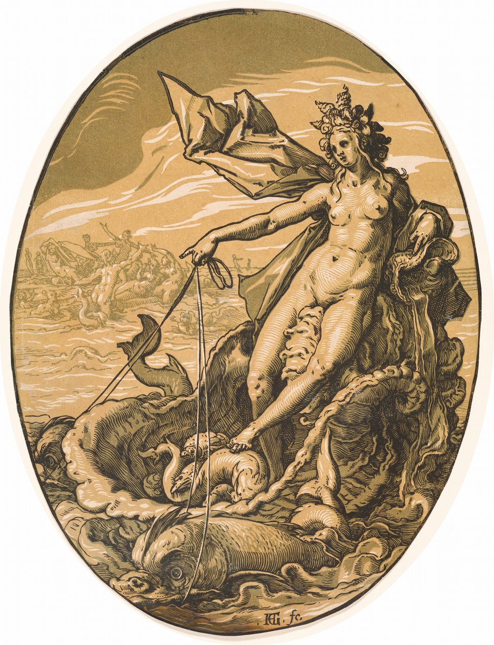 Tethys by Hendrick Goltzius