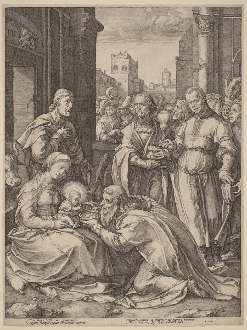 The Adoration of the Magi by Hendrick Goltzius