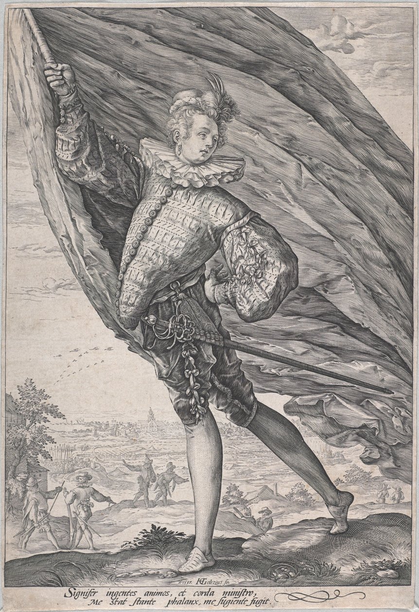 The Great Standard Bearer by Hendrick Goltzius