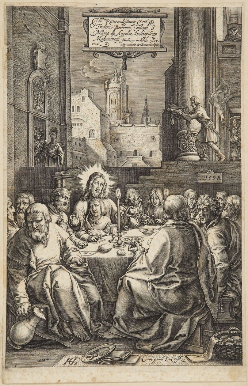 The Last Supper by Hendrick Goltzius