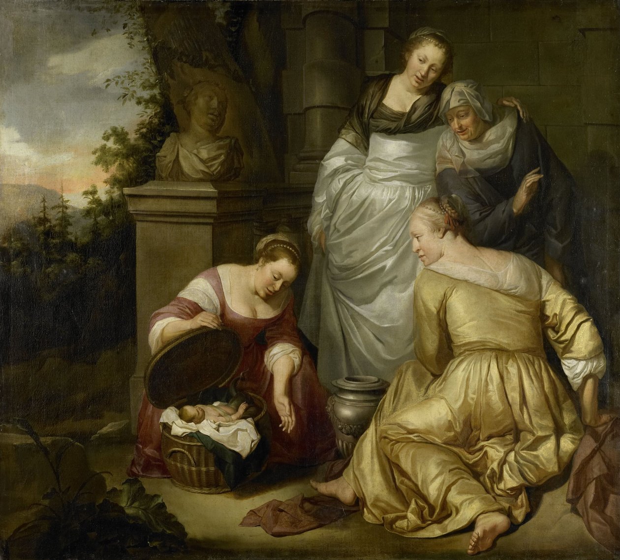 Erichthonius Found by the Daughters of Cecrops by Hendrick Heerschop or Herschop