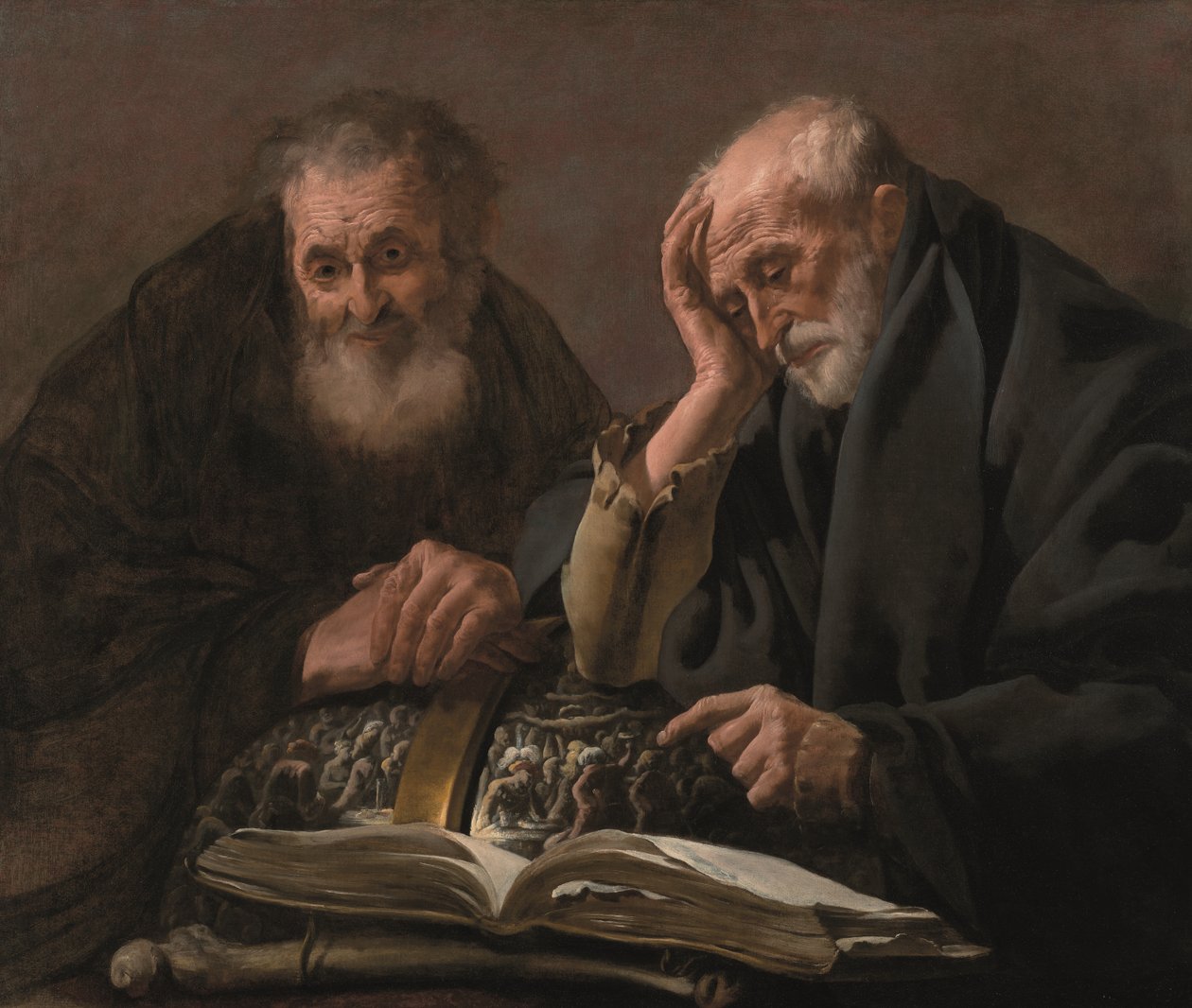 Democritus and Heraclitus, c. 1619-20 by Hendrick Jansz Terbrugghen