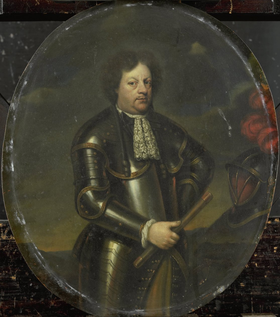 Portrait of Major-General Hans Willem, Baron van Aylva, called The Formidable General by Hendrick de Valk