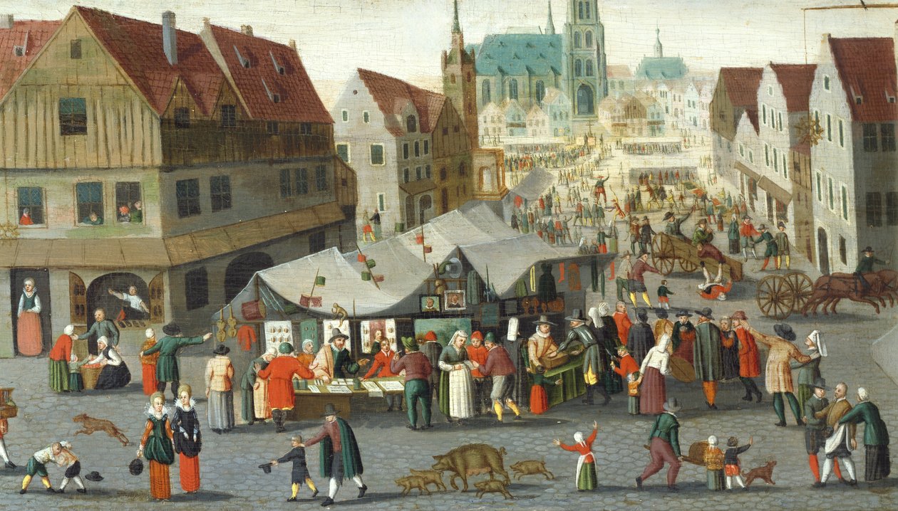 Market Square by Hendrick van the younger Steenwijck