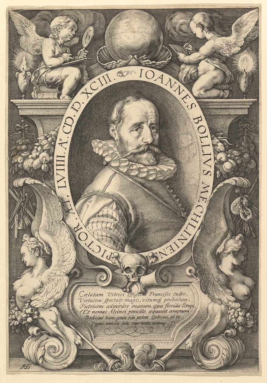 Hans Bol by Hendrik Goltzius