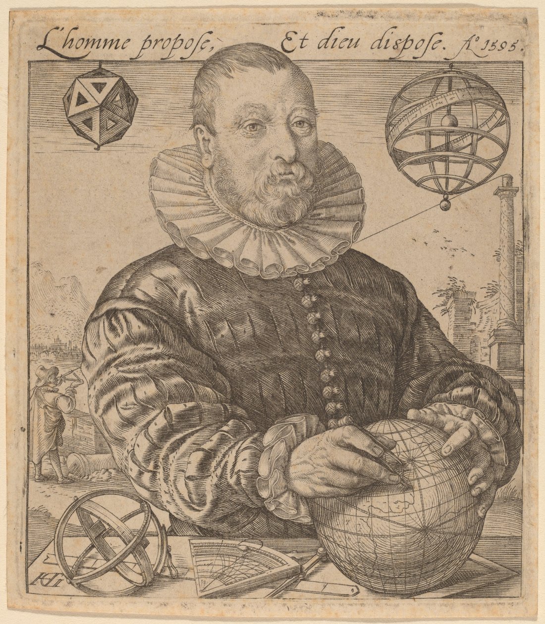 Nicolaus Petri van Deventer by Hendrik Goltzius