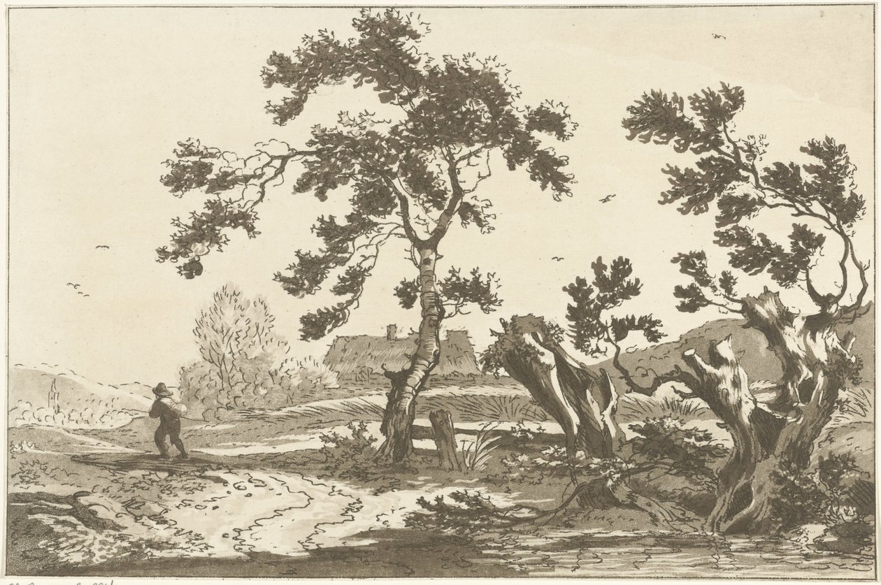 Trees Along a Road by Hendrik Meijer