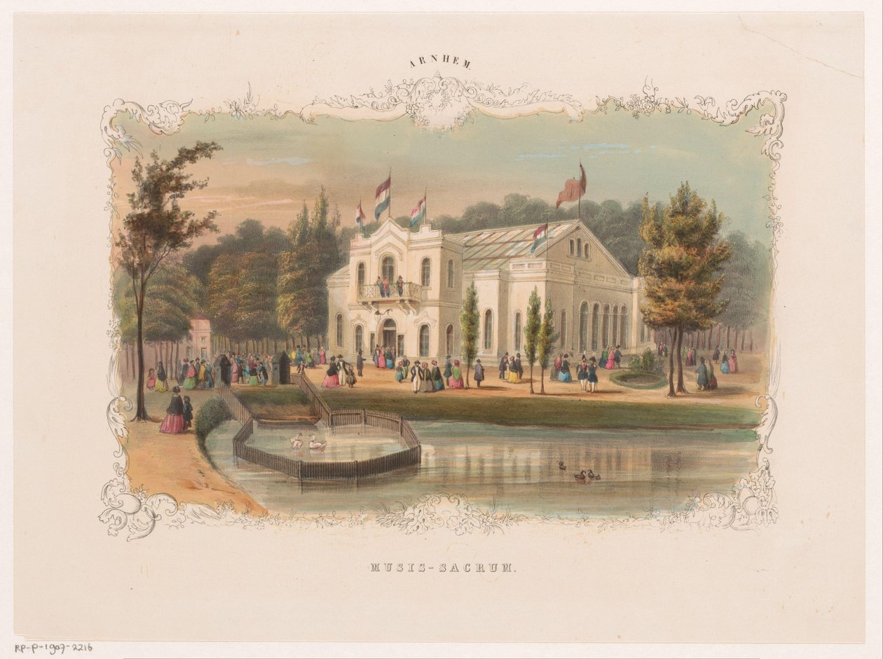View of the concert hall of Arnhem (Musis-sacrum) by Hendrik Wilhelmus Last (attributed to)