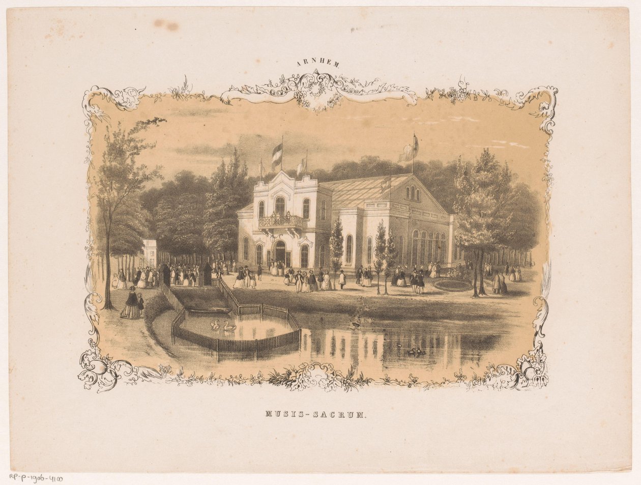 View of the Concert Hall in Arnhem by Hendrik Wilhelmus Last (attributed to)