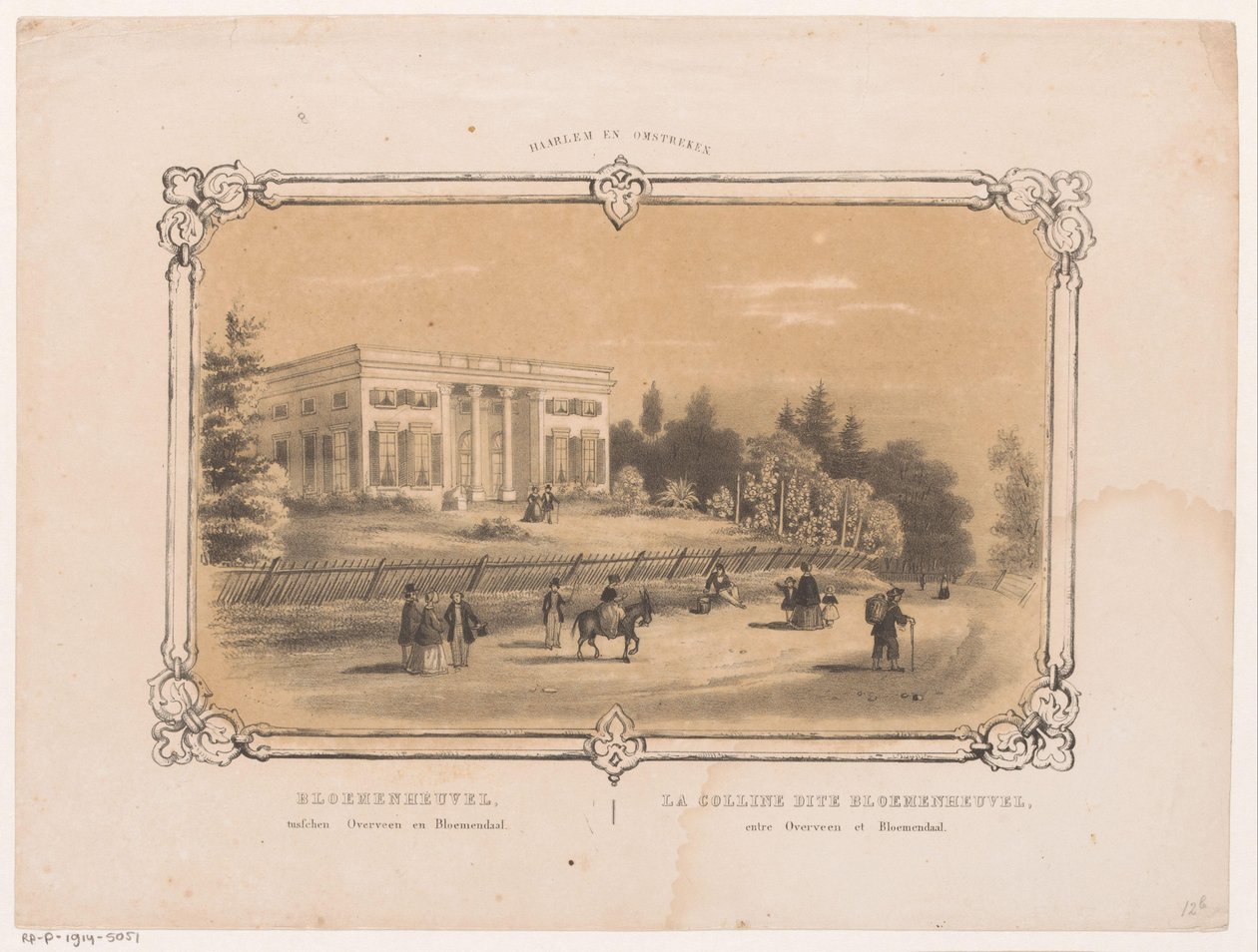 View of Bloemenheuvel Estate by Hendrik Wilhelmus Last