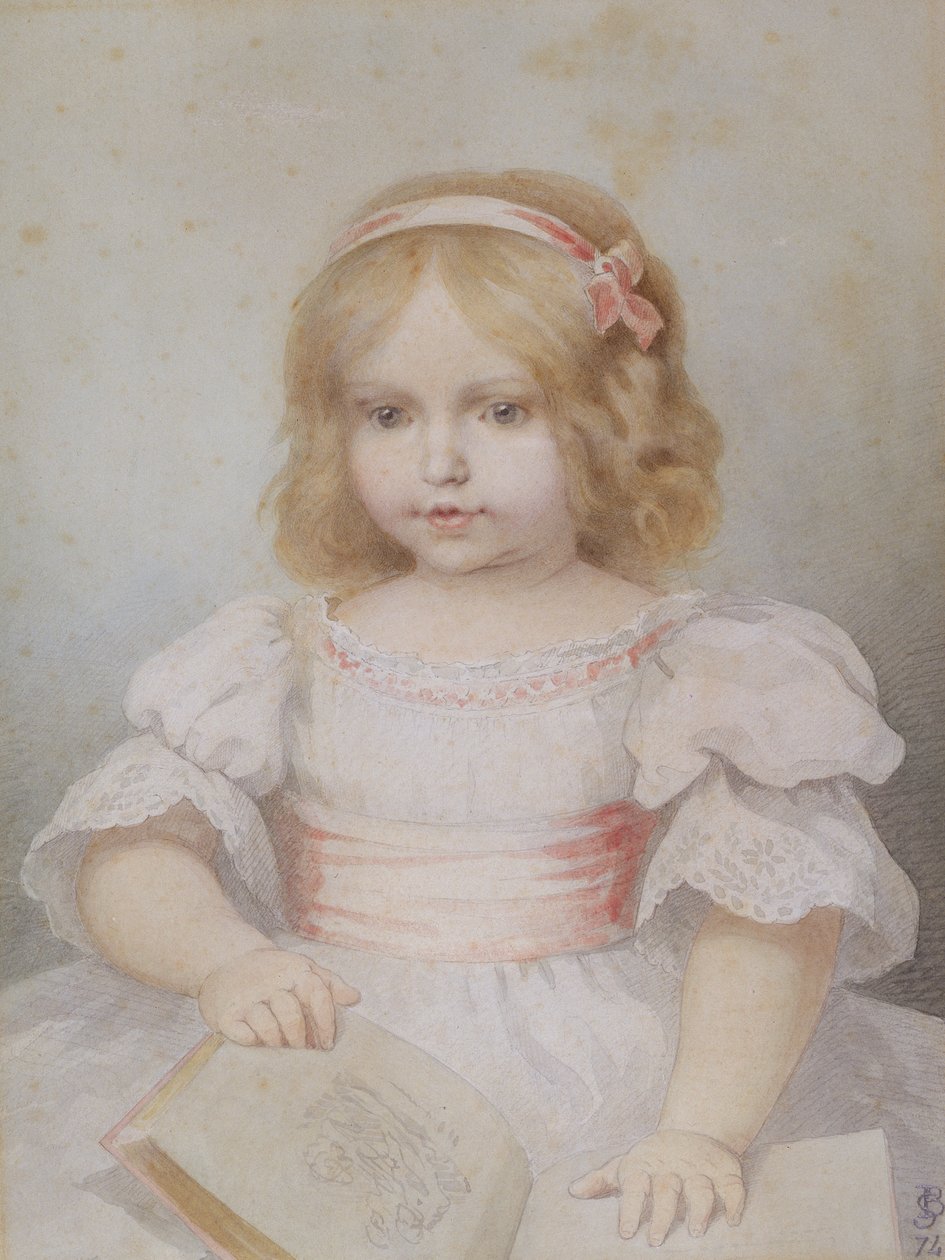 Colette, aged 18 months, 1875 by Henri Baron