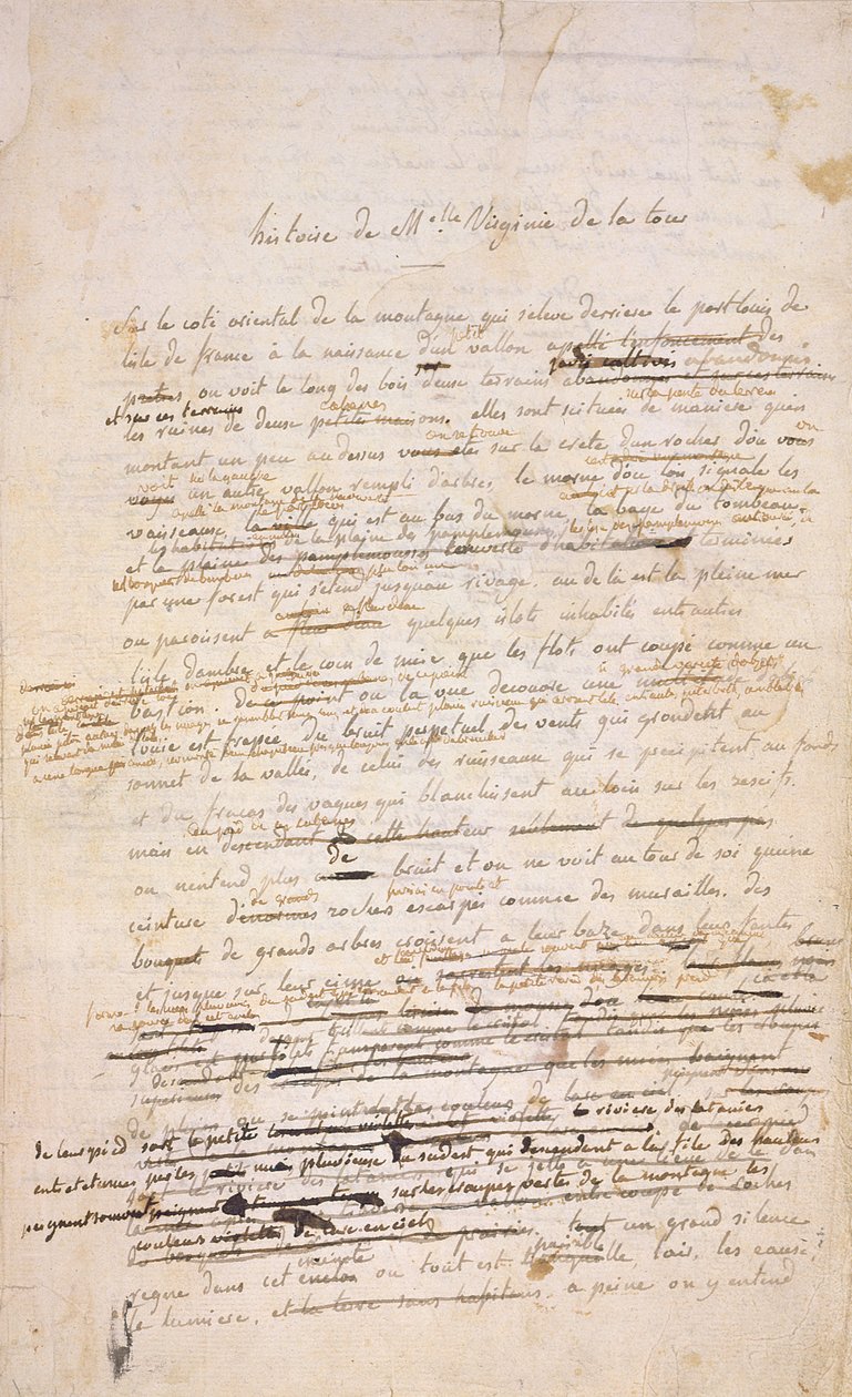 Opening page of Paul et Virginie, 1787 by Henri Bernardin de Saint Pierre