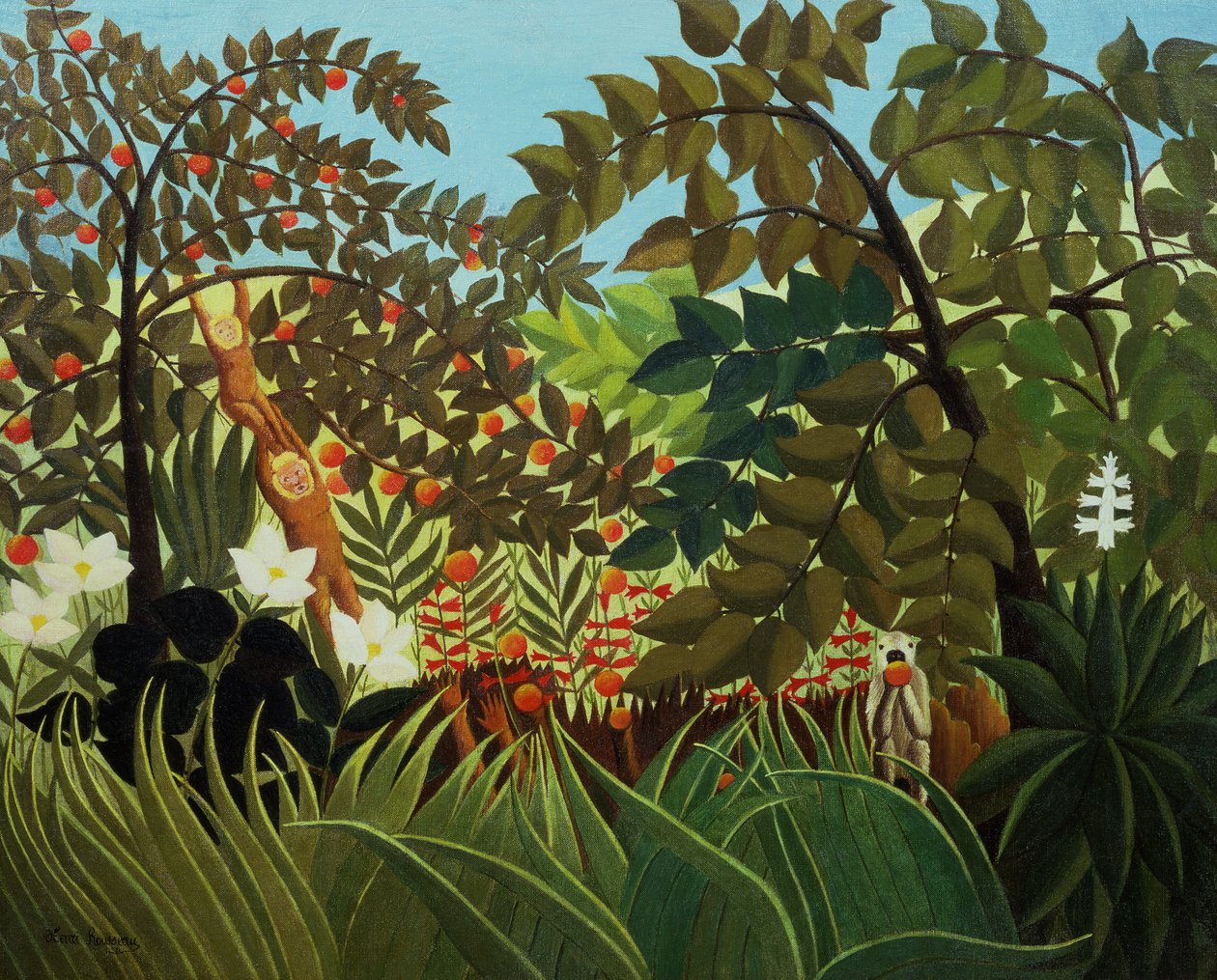 Exotic Landscape by Henri Rousseau: Premium art reproduction