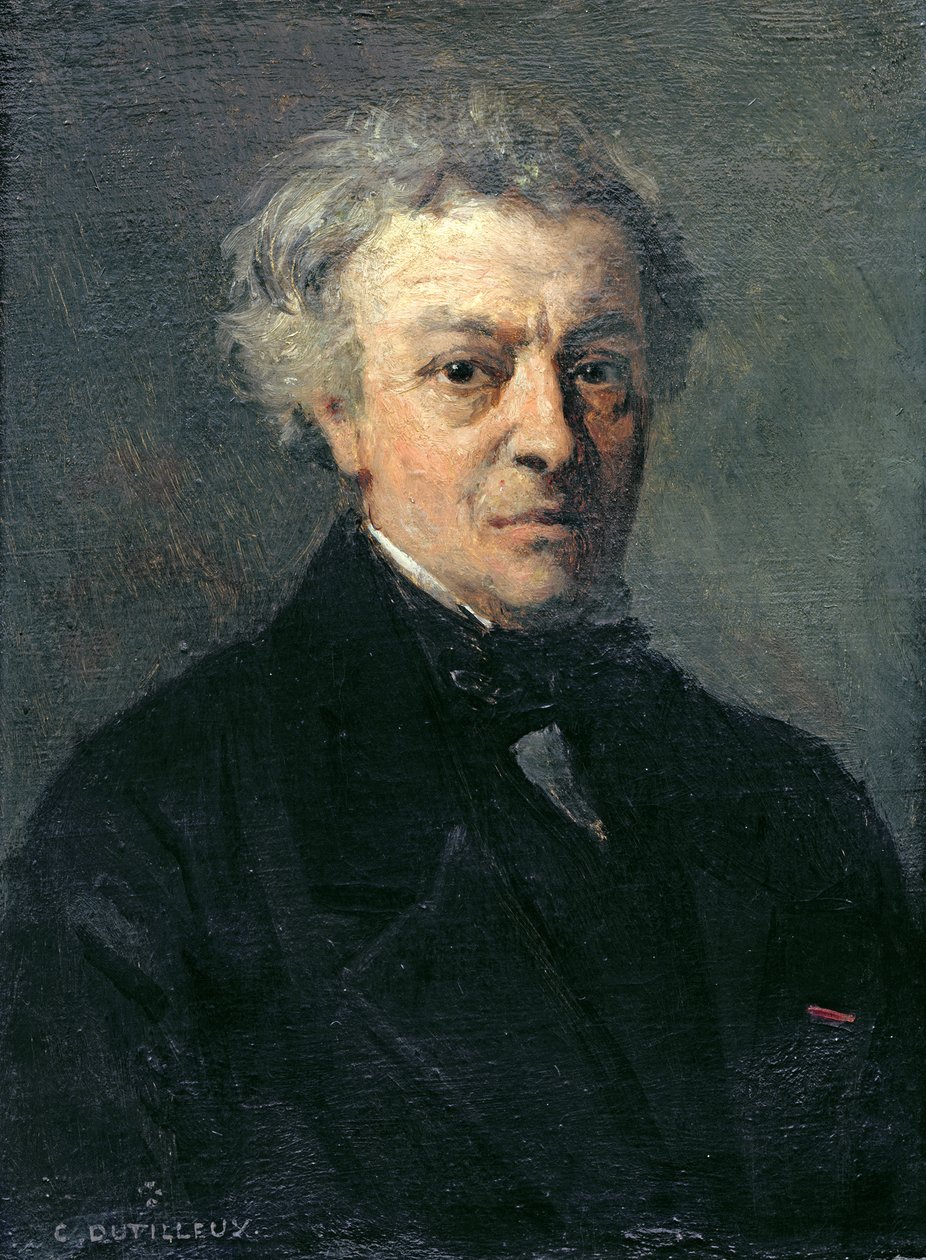Portrait of Camille Corot (1796-1875) by Henri Joseph Constant Dutilleux
