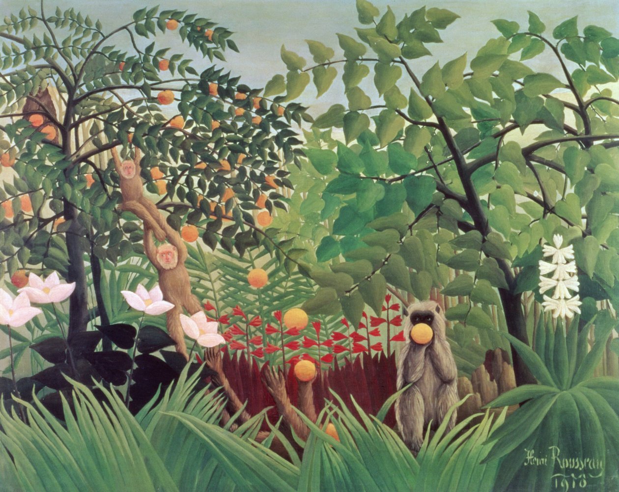 Exotic Landscape by Henri Rousseau: Premium art reproduction