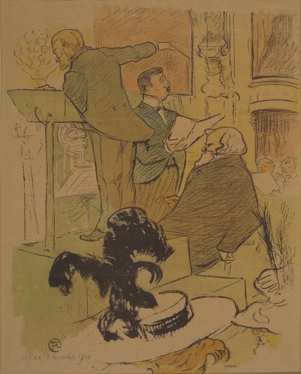 Ambroise Thomas Attending a Rehearsal of Francoise de Rimini from La Rire by Henri de Toulouse-Lautrec