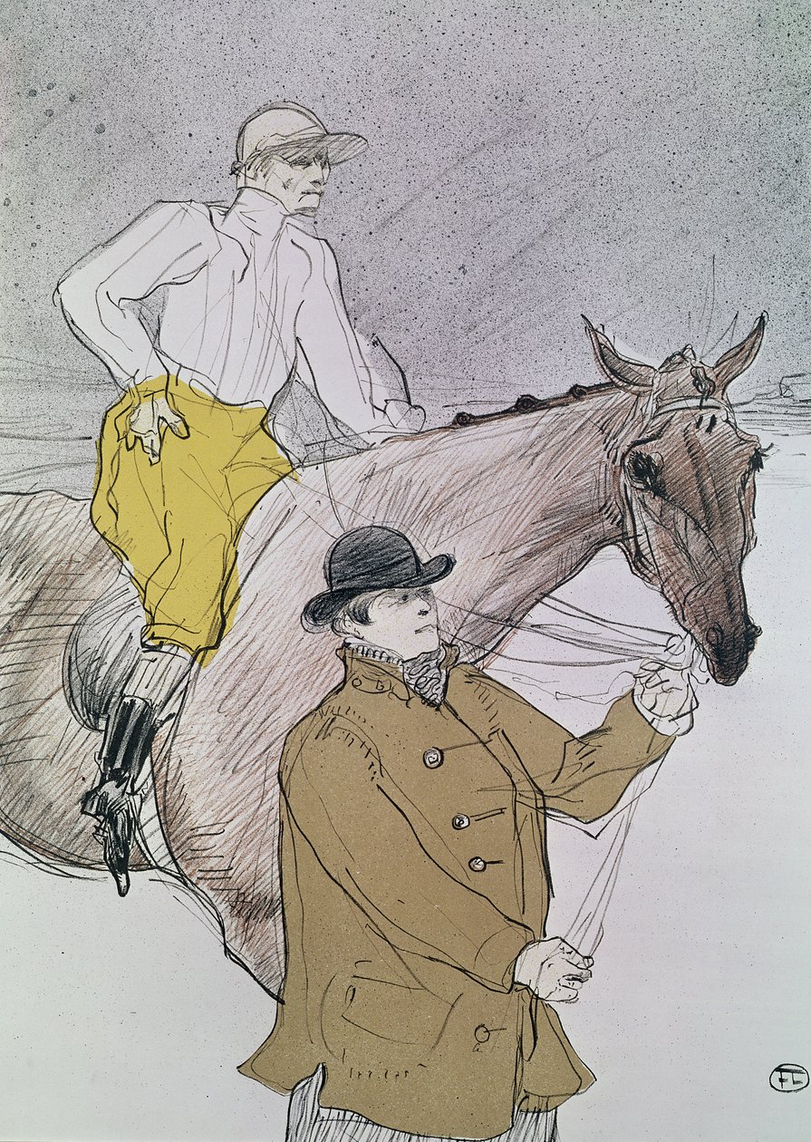 The Jockey Led to the Start by Henri de Toulouse-Lautrec