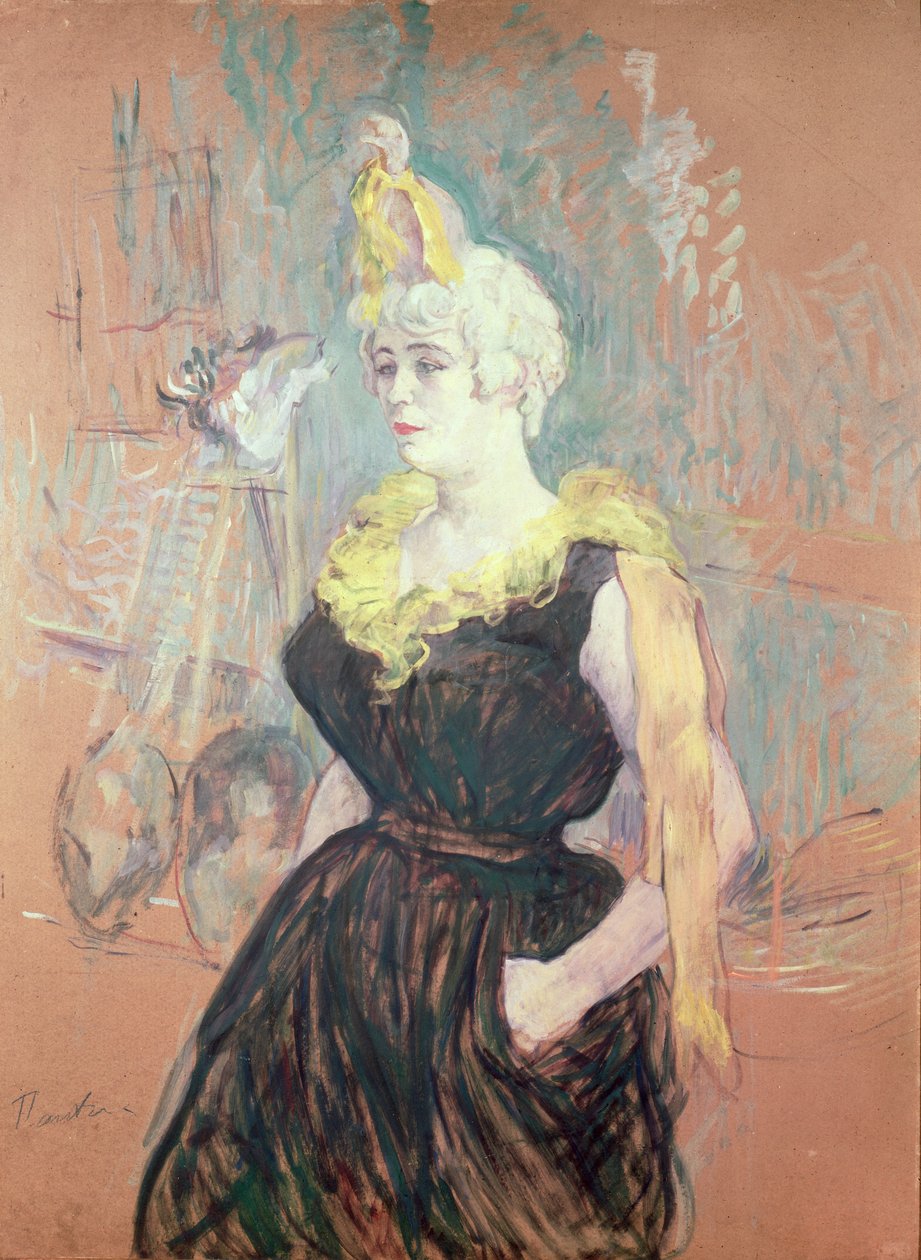 The Clowness Cha-U-Kao by Henri de Toulouse Lautrec