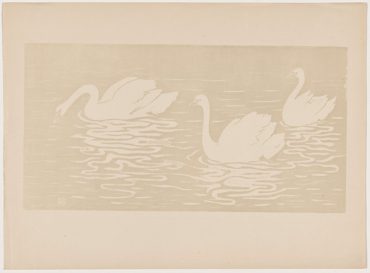 The Swans by Henri-Charles Guérard