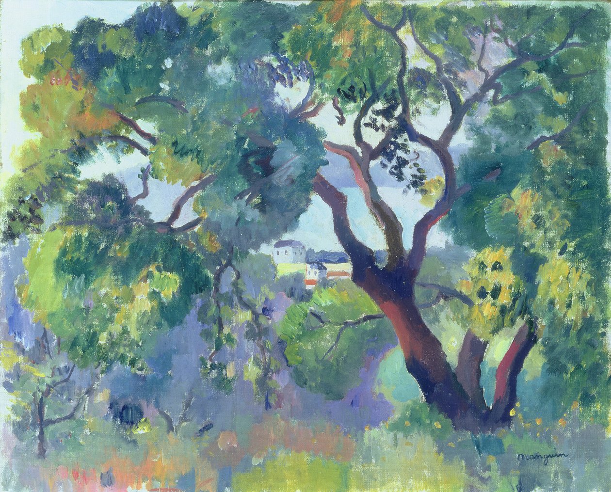Henri Charles Manguin | Saint-Tropez, le bateau bleu (1920