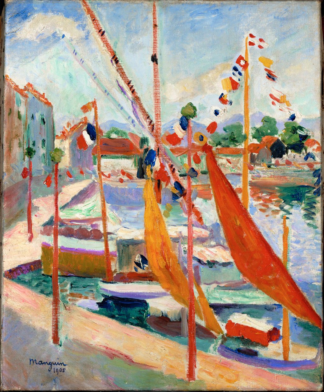 The 14th of July at St. Tropez by Henri-Charles Manguin