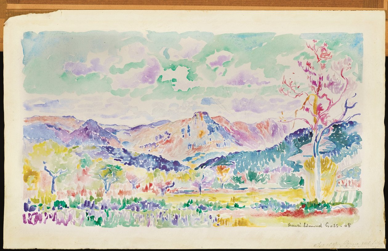 The Mountains of the Maures by Henri-Edmond Cross
