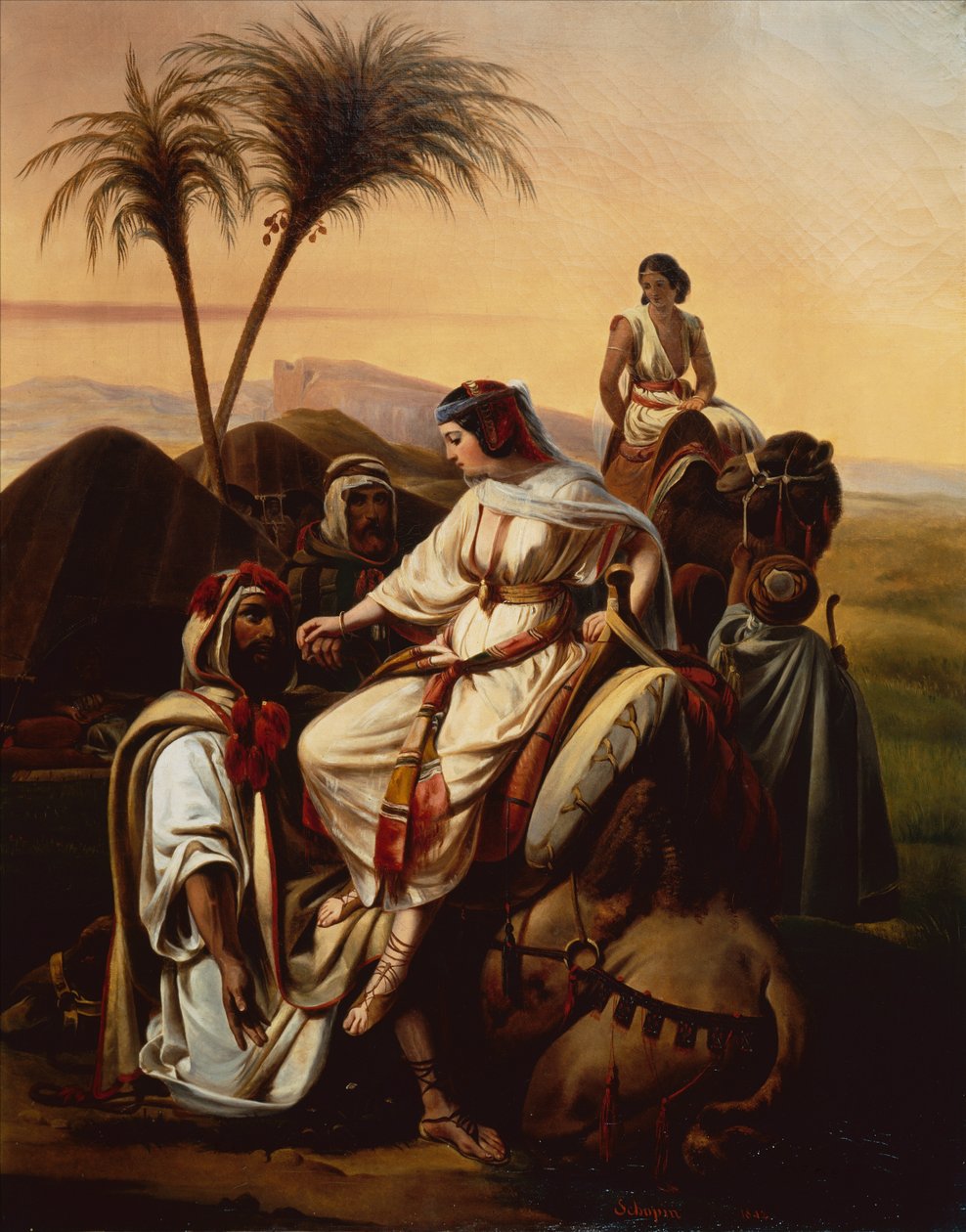 Boaz Welcoming Ruth by Henri Frederic Schopin