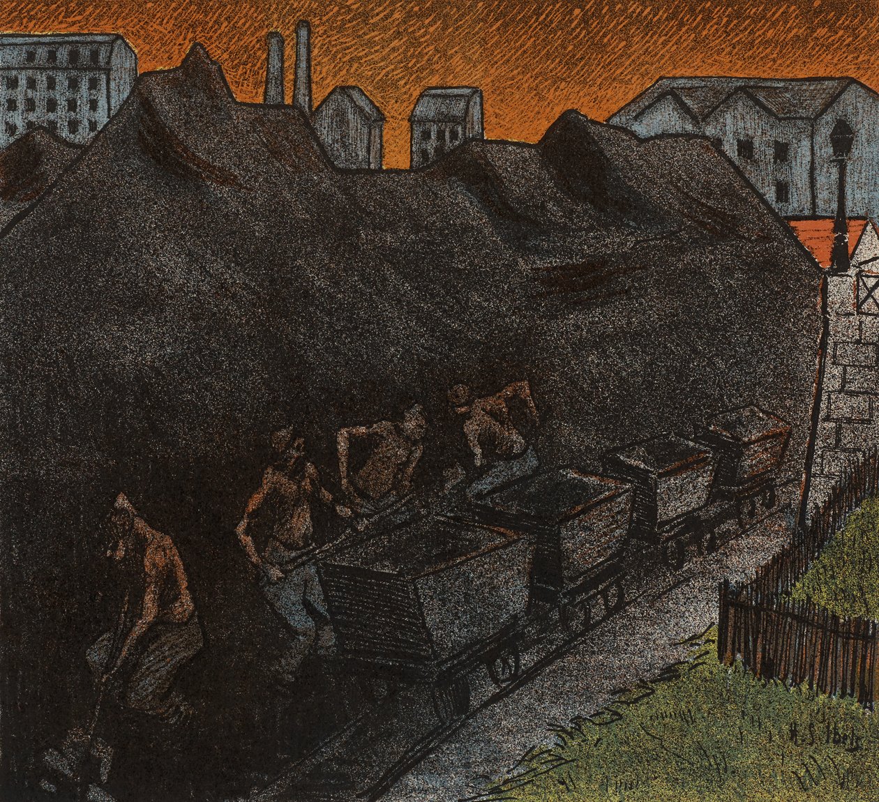 Le Theatre Libre: Les Tisserands by Henri Gabriel Ibels