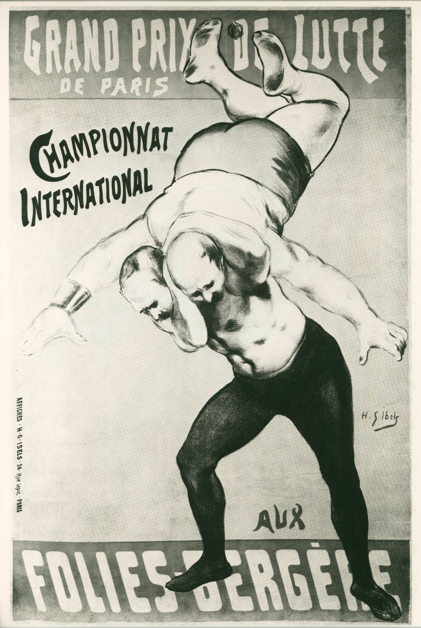 Grand Prix de Lutte de Paris by Henri Gabriel Ibels
