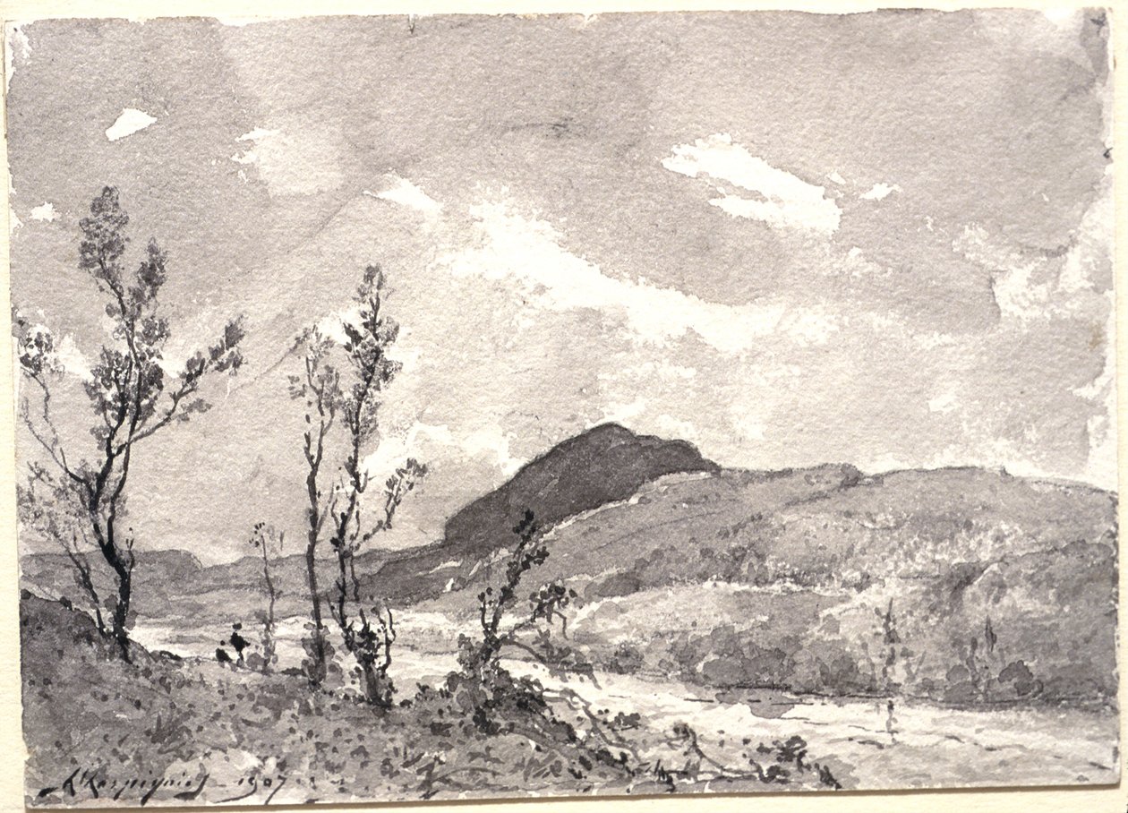 Along a River Bank by Henri-Joseph Harpignies