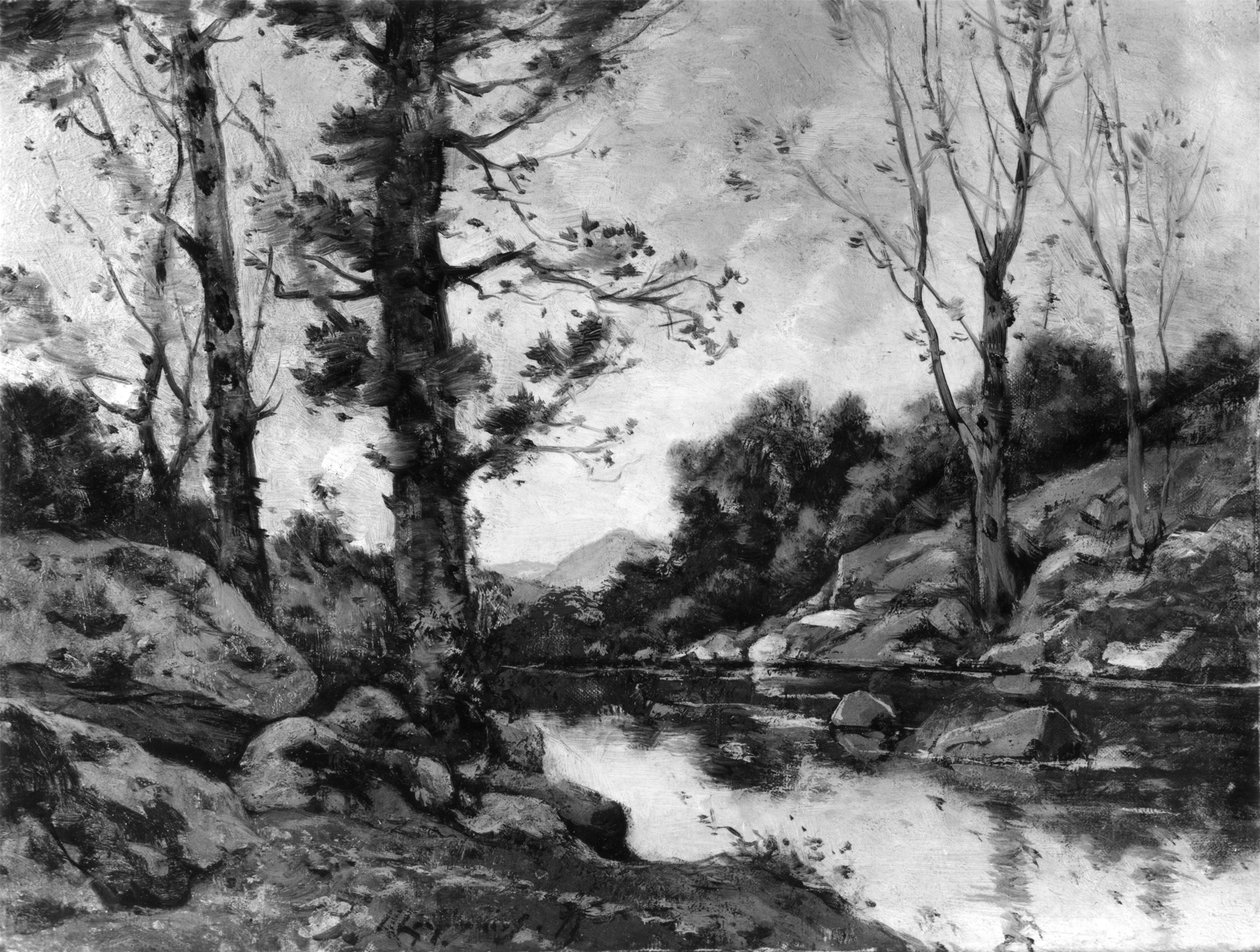 View near Hérisson by Henri-Joseph Harpignies