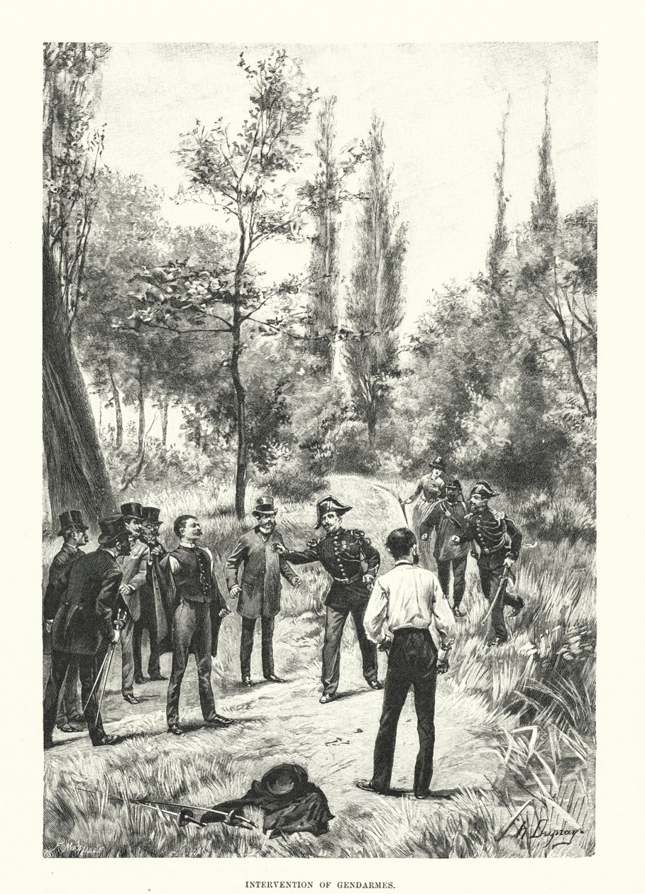 Intervention of Gendarmes by Henri-Louis Dupray