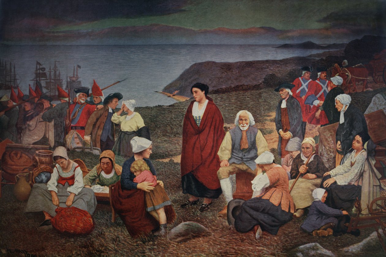 The Expulsion of the Acadians in 1755 by Henri (after) Beau