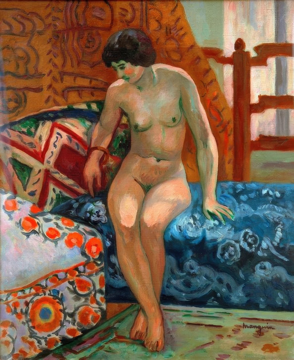 Nude on the Ottoman by Henri Charles Manguin