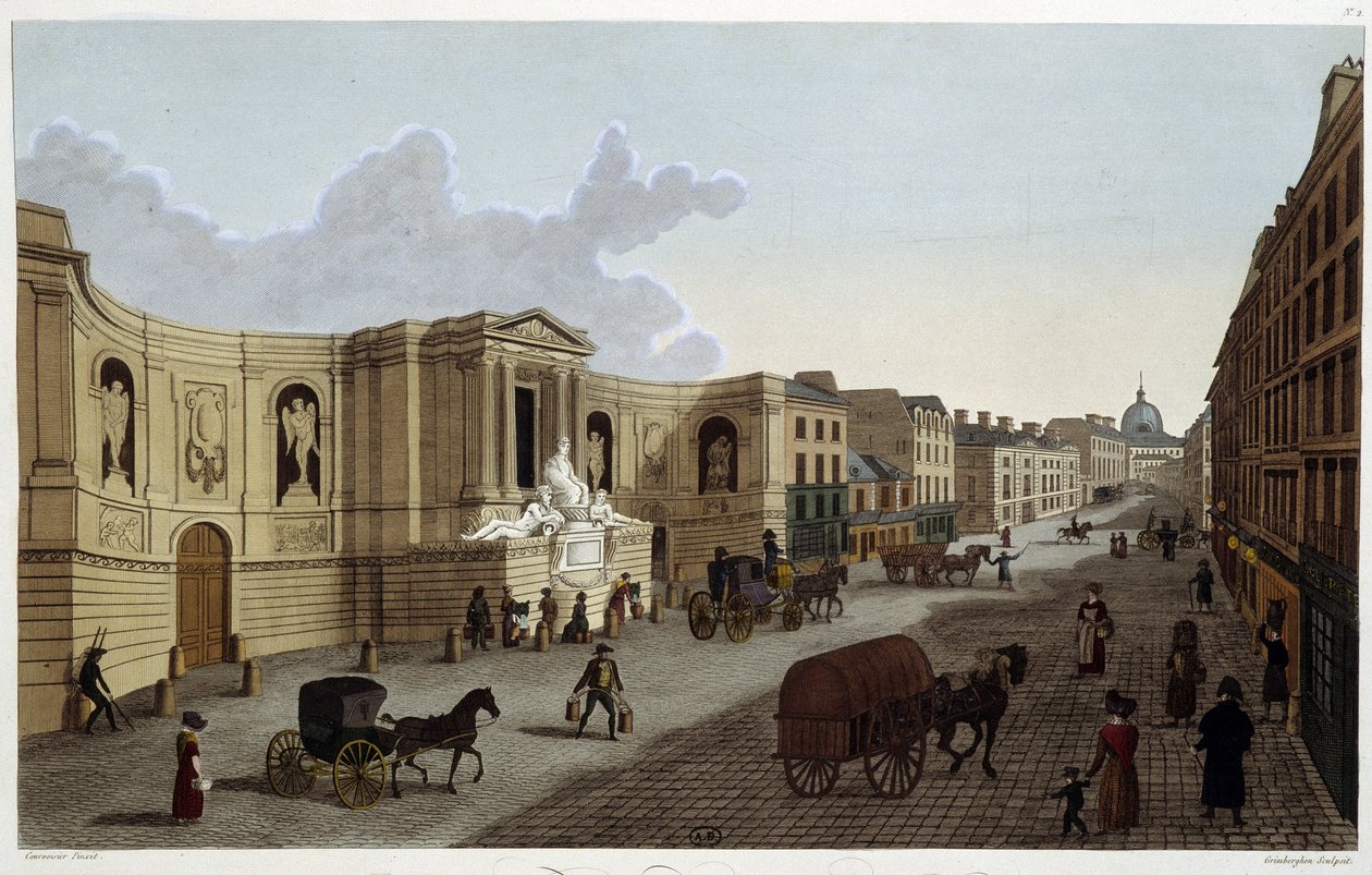 Fountain of the Rue de Grenelle, circa 1820 in 
