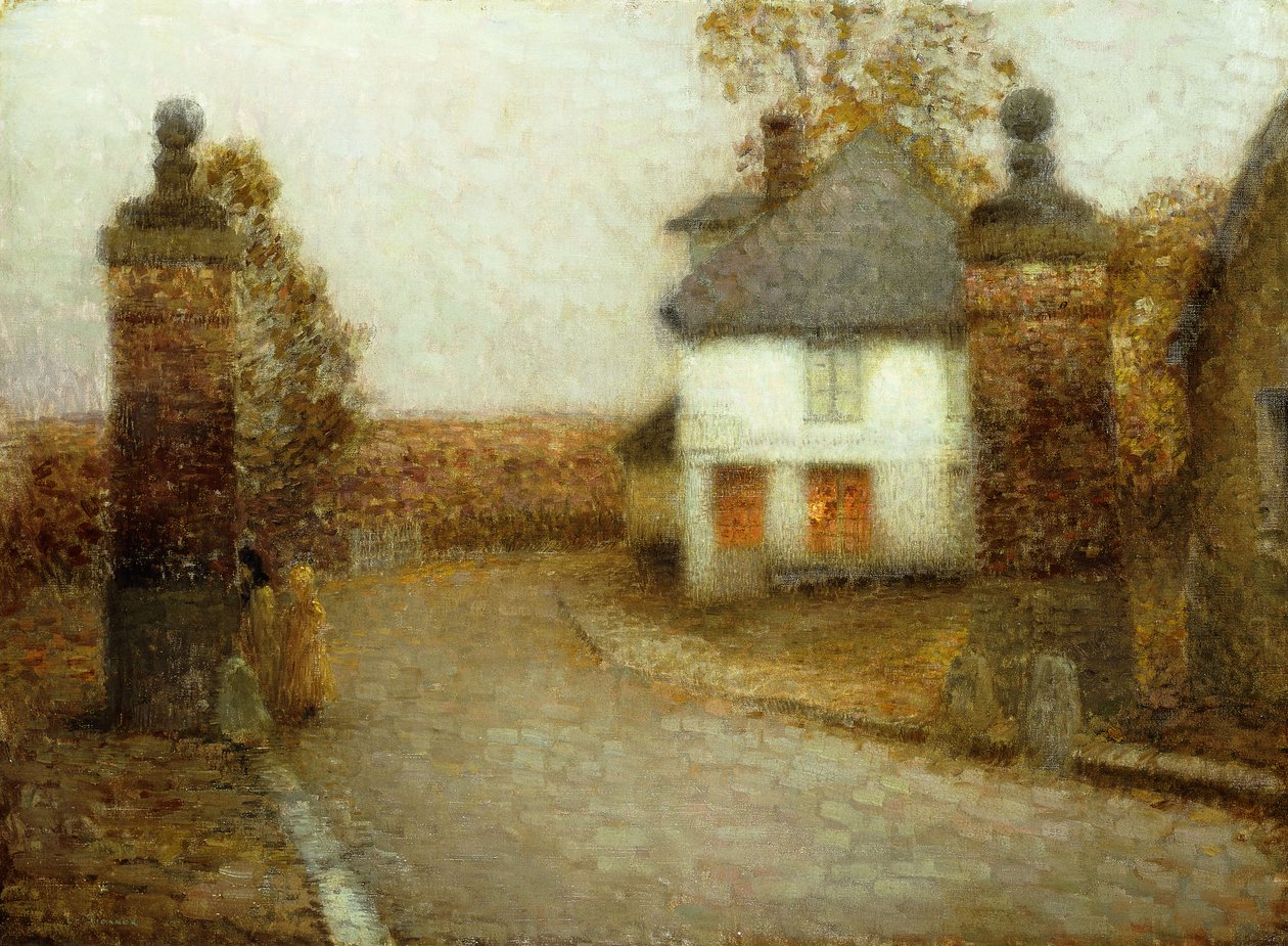 Reproduction Tableau La Porte Du Parc – Henri-Eugène Le Sidaner, 1905, Impression Qualité Archive