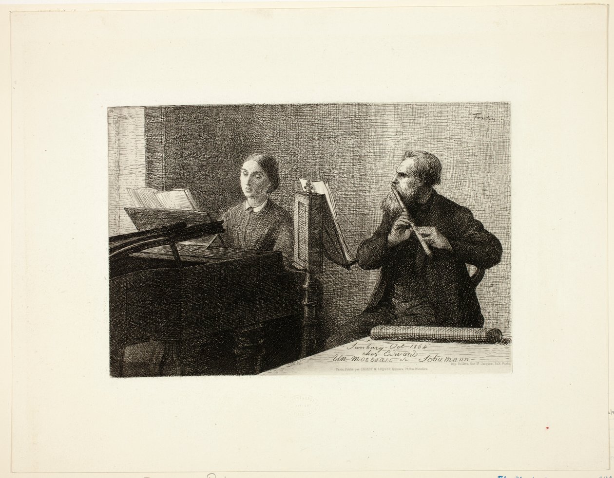 A Piece by Schumann by Henri Fantin-Latour