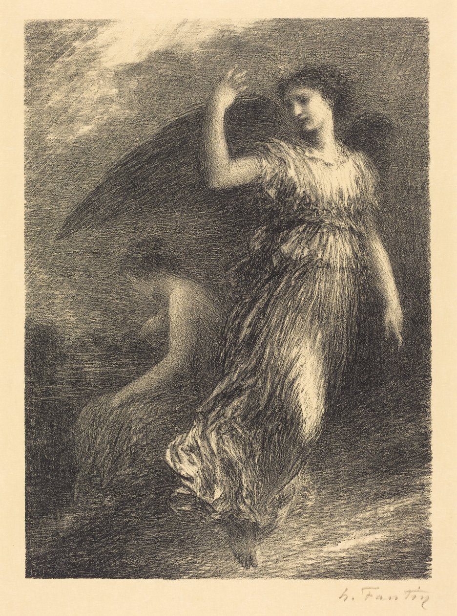 Debut from "Paradise and the Peri" (3rd plate) by Henri Fantin-Latour