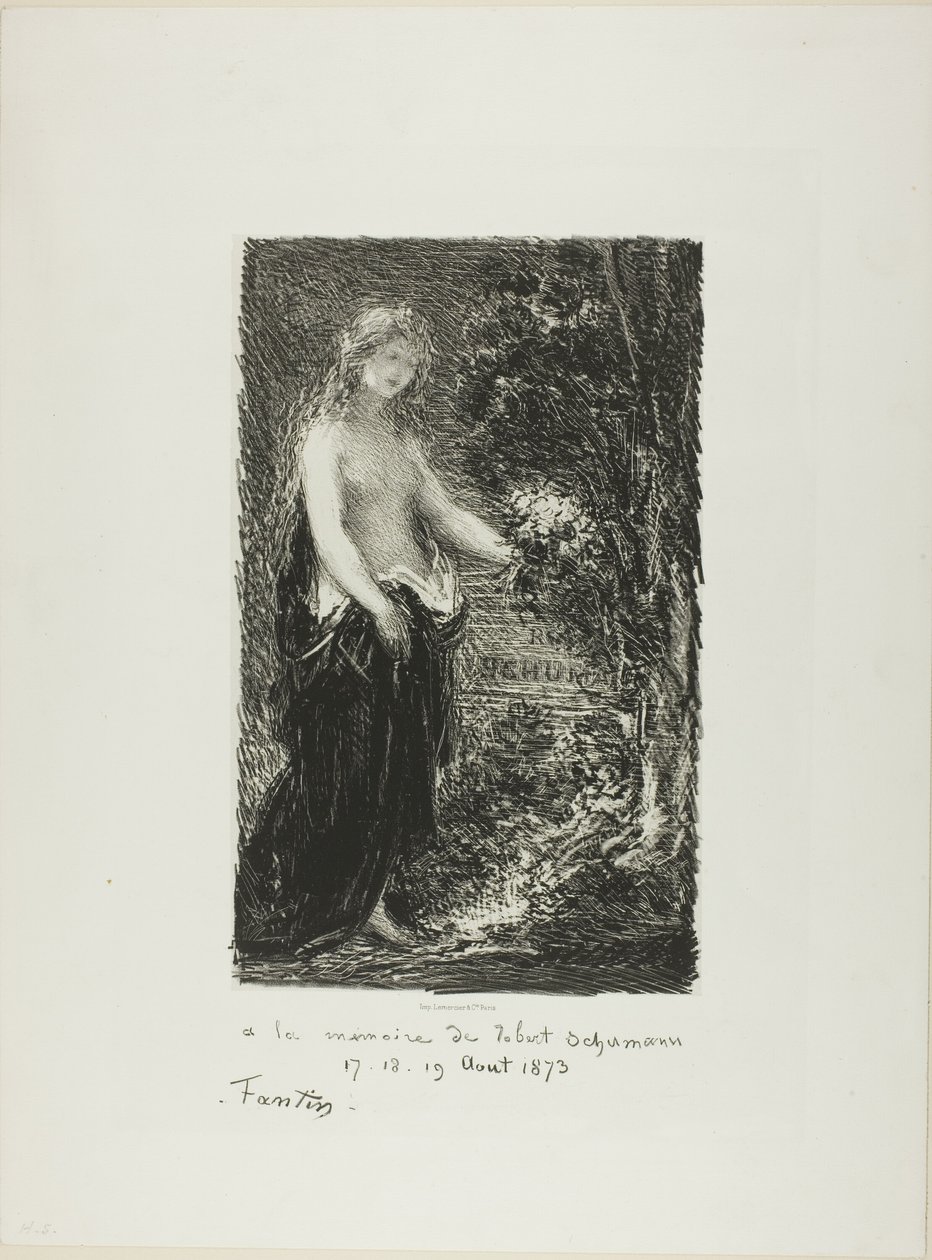 In Memory of Robert Schumann by Ignace Henri Jean Fantin Latour
