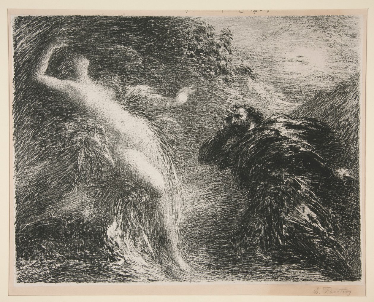 Manfred and Astaire by Ignace Henri Jean Fantin-Latour