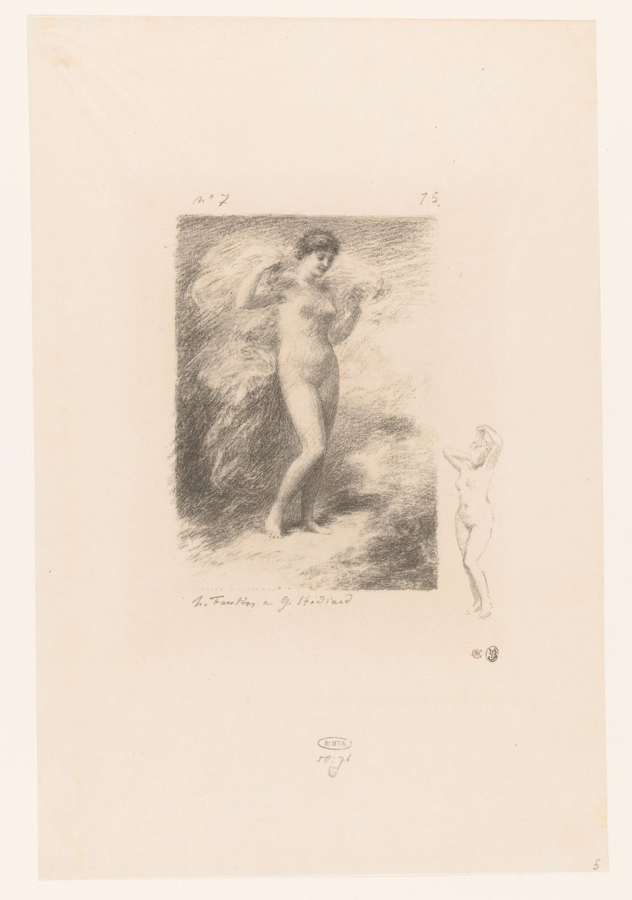 Nere with Flowing Veil by Ignace Henri Jean Fantin Latour