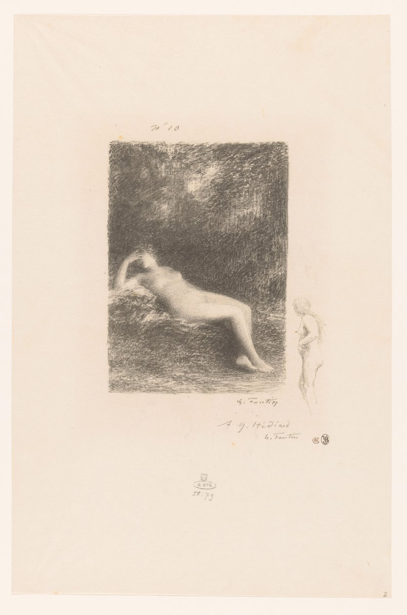 Sleeping Water Nymph by Ignace Henri Jean Fantin Latour