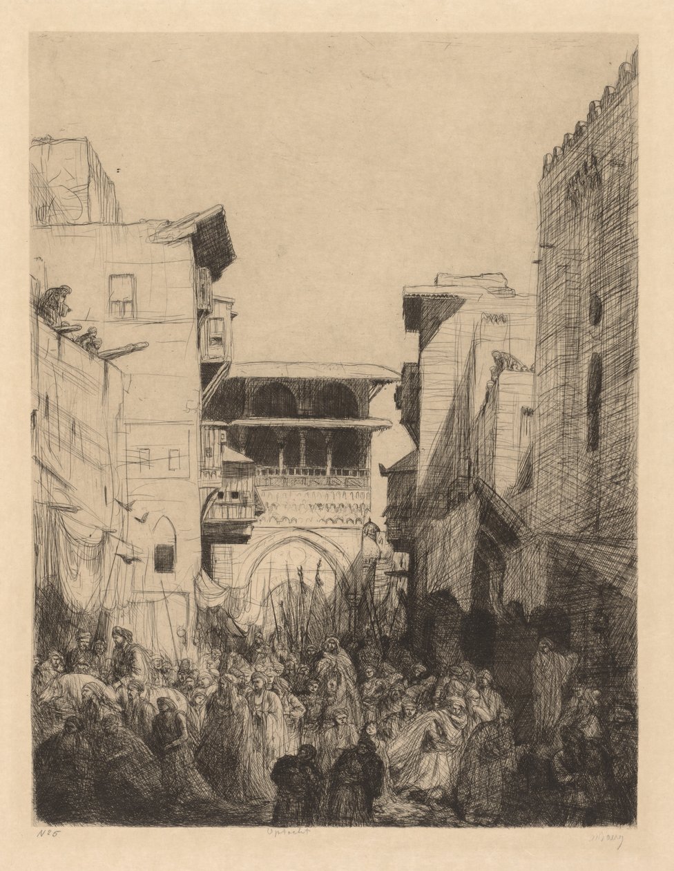 Street in Cairo by Ignace Henri Jean Fantin-Latour